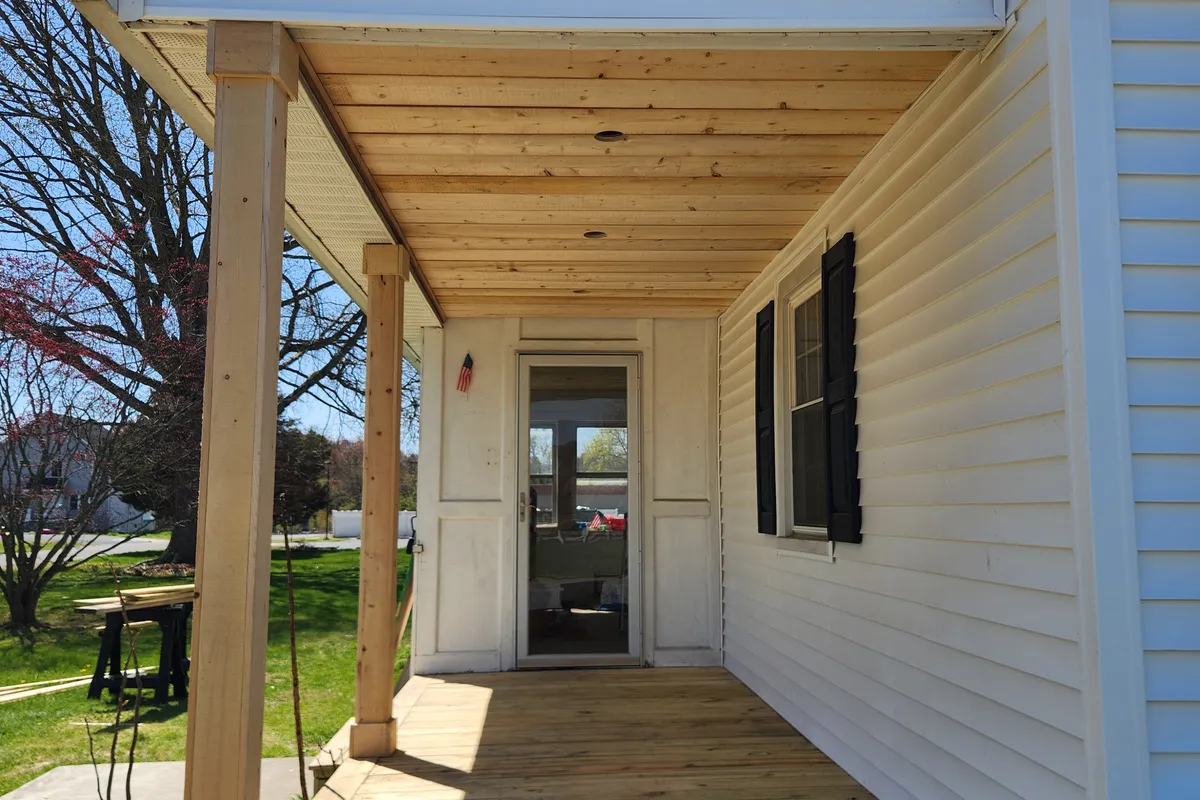 A renovated porch